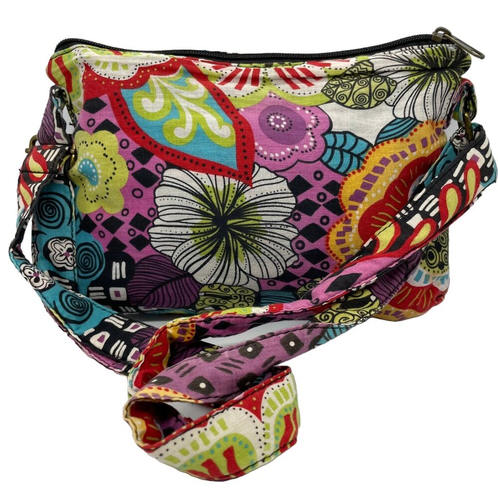 Cotton Crossbody | Funky Floral - Picture 2 of 4
